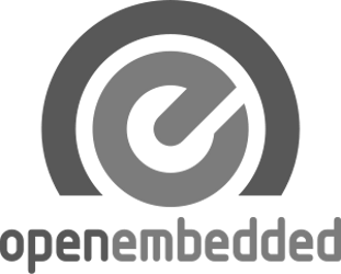 OpenEmbedded black and white logo